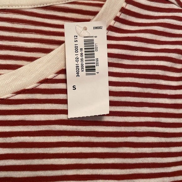 NWT OLD NAVY Striped Long Sleeve Tee Shirt with Curved Hems Small - Picture 3 of 8